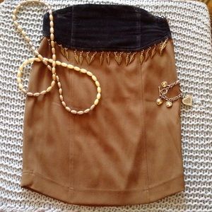 Black and brown Ozbek skirt